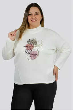 Світшот з декором великих розмірів