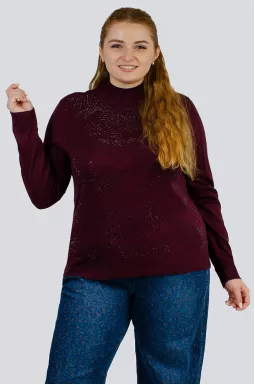 Гольф дрібна в'язка зі стразами великих розмірів