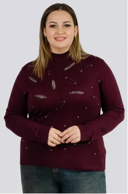 Гольф з декором зі стразів великих розмірів