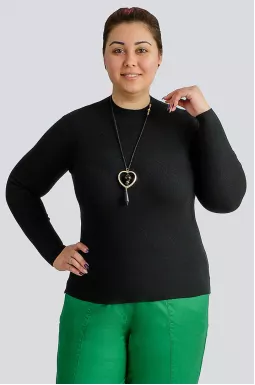 Гольф базовий в рубчик великих розмірів