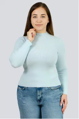 Гольф базовий в рубчик великих розмірів