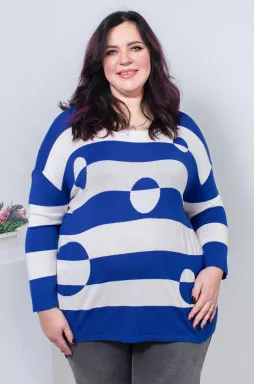 Джемпер дрібна в'язка супер батал