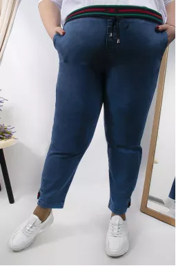 Джинси банани на резинці батал