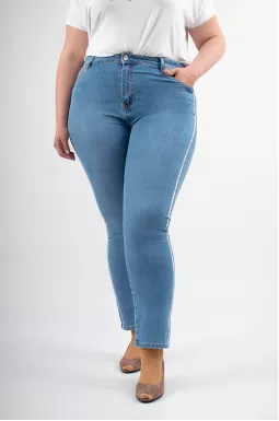 Джинси завужені з лампасами батал