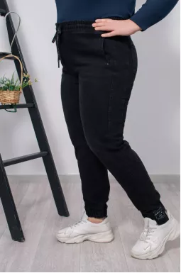 Джинси джоггери з лампасами супер батал