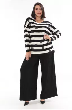 Джемпер короткий з принтом Туреччина батал