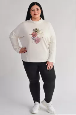 Джеггинсы с высокой посадкой больших размеров