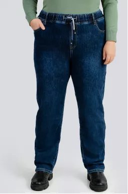 Джинси завужені утеплені байкою великих розмірів