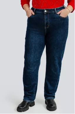 Класичні сині джинси великих розмірів
