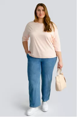  Джинсы с пуговицами больших размеров