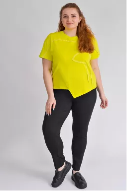 Джеггинсы черного цвета больших размеров