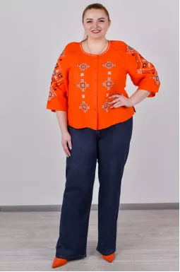 Джинси прямі з функціональними кишенями великих розмірів