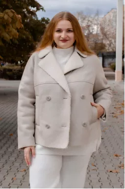 Дубленка короткая с мехом больших размеров