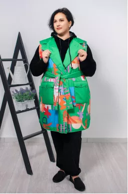 Яскравий двосторонній жилет супер батал