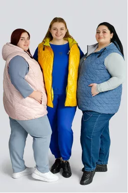 Жилет в разных цветах больших размеров