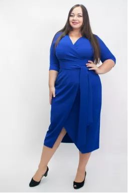 Платье праздничное на запах супер батал