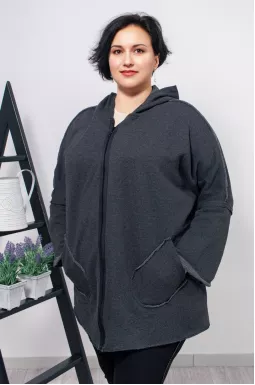 Кардиган короткий петля супер батал