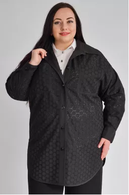 Кардиган плащевка/прошва больших размеров