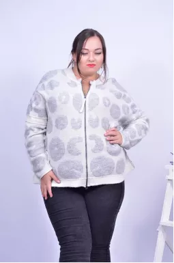 Тепла кофта на блискавці батал