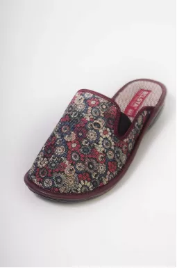 Комнатные тапочки с цветочным принтом больших размеров