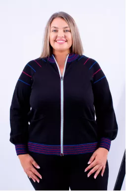 Кофта з яскравими вставками коротка