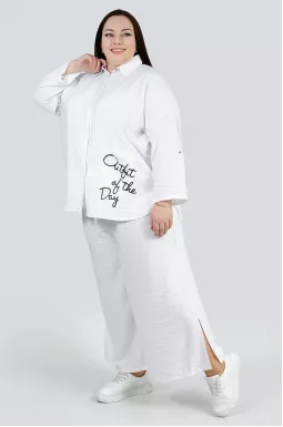 Льняный костюм больших размеров