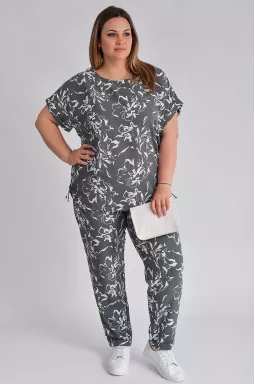Костюм футболка+брюки больших размеров