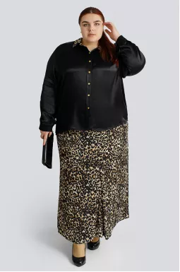  Костюм с леопардовым принтом больших размеров