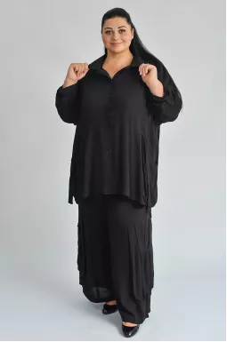 Костюм - брюки с накладными карманами больших размеров