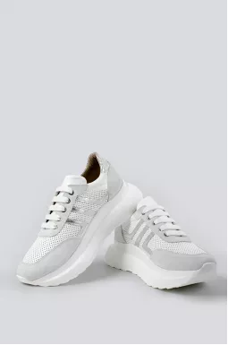 Кросівки білі зі сріблом великих розмірів