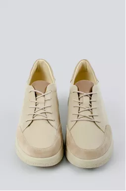 Кросівки бежеві на дуже широку ніжку великих розмірів