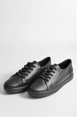 Чорні кеди на широкі ніжки великих розмірів