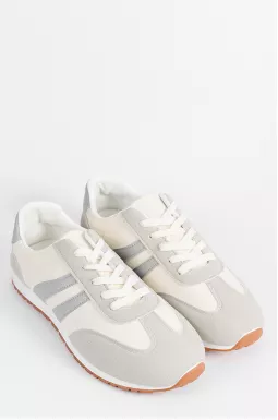 Кроссовки с комбинированными цветами и контрастной подошвой больших размеров