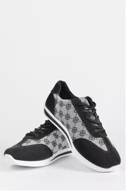 Кроссовки с графическим орнаментом больших размеров