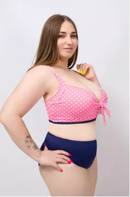 Стильний купальник в різних принтах батал