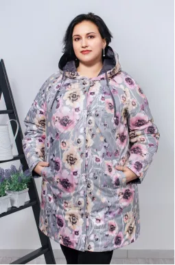  Куртка удлиненная двухсторонняя супер батал