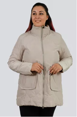 Куртка с накладными карманами больших размеров