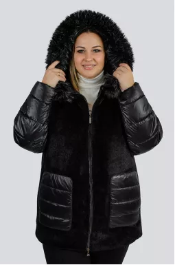 Куртка трансформер с мехом больших размеров
