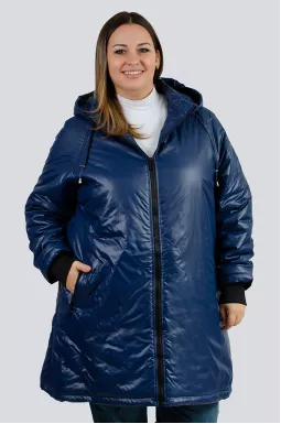 Куртка с декором на спинке больших размеров