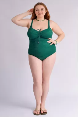 Купальник сплошной однотонный больших размеров
