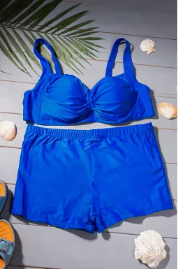 Купальник роздільний однотонний великих розмірів