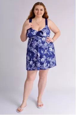 Купальник-танкини в принт больших размеров