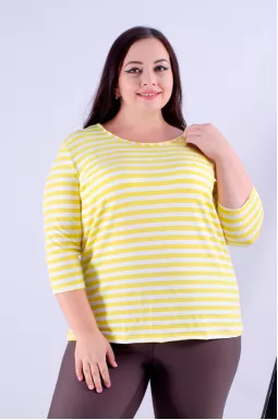 Лонгслів у смужку супер батал