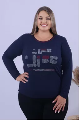 Лонгслів укорочений з блискітками супер батал