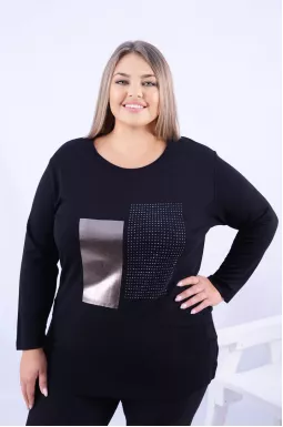 Лонгслів декорований супер батал