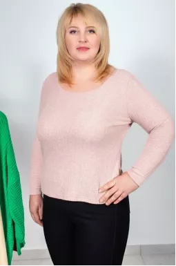 Лонгслів короткий з рельєфним візерунком супер батал