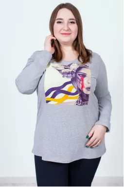 Лонгслів з патріотичним принтом супер батал