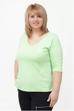 Лонгслів з глибоким вирізом супер батал