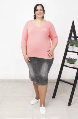 Базовий лонгслів з написом супер батал