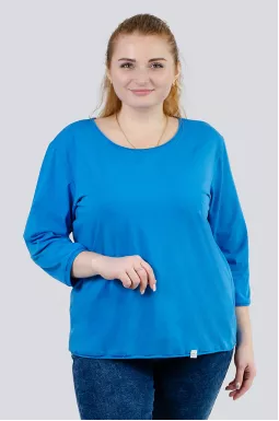 Лонгслів однотонний з нашивками супер батал